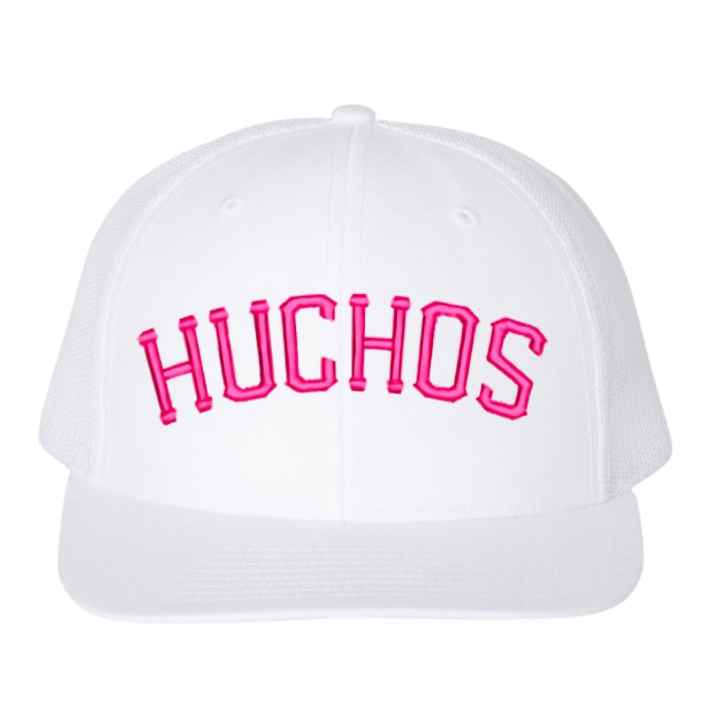 HUCHOS White/Pink Trucker Hat