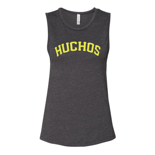 HUCHOS Charcoal/Yellow Muscle Tank