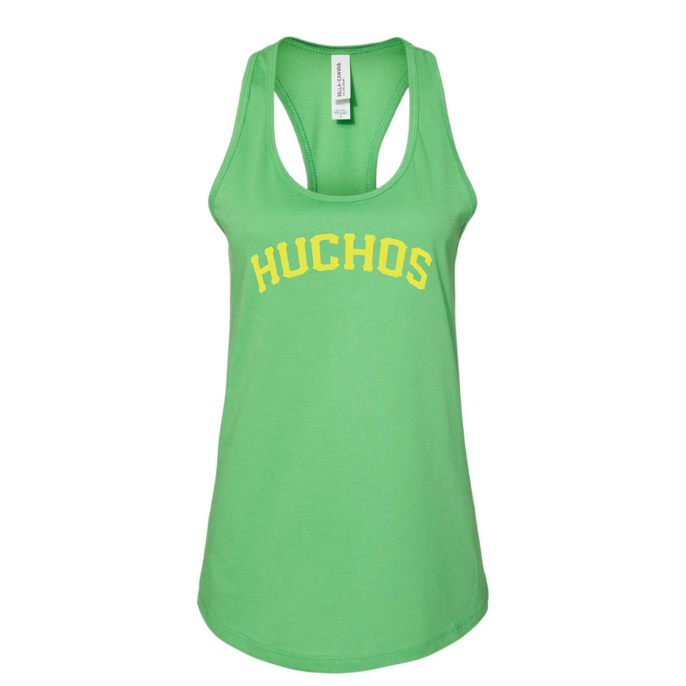 HUCHOS Green/Yellow Racerback Tank