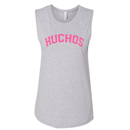 HUCHOS Gray/Pink Muscle Tank