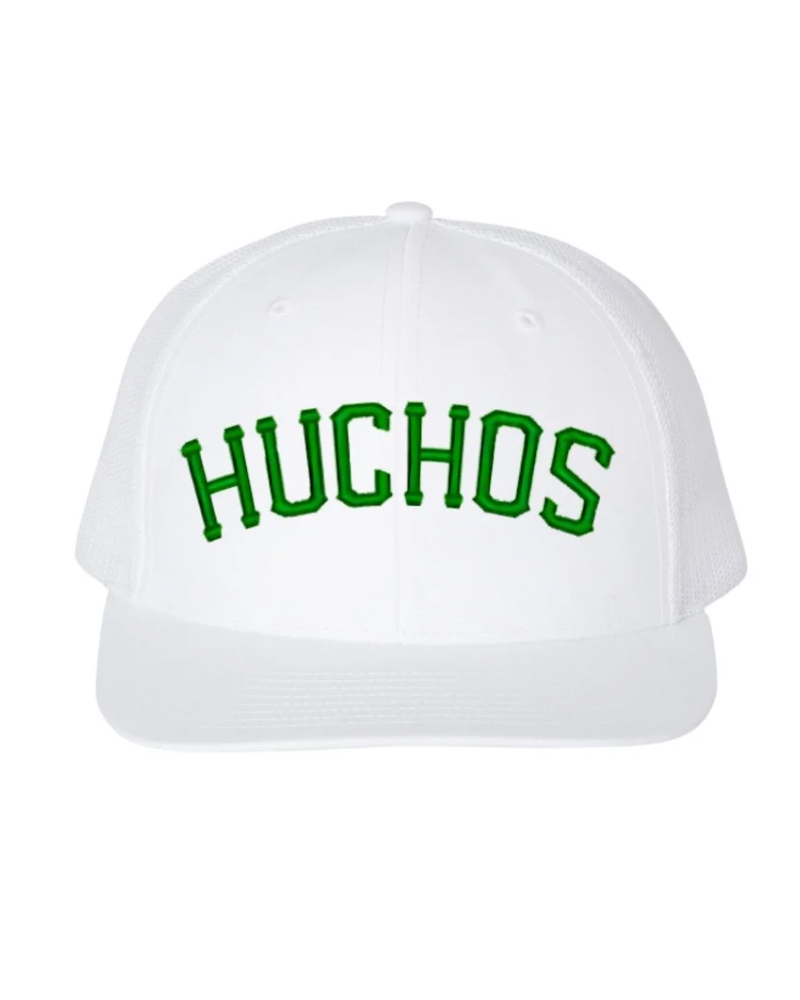 HUCHOS White/Green Trucker Hat