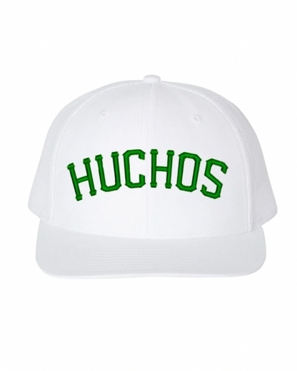 HUCHOS White/Green Trucker Hat